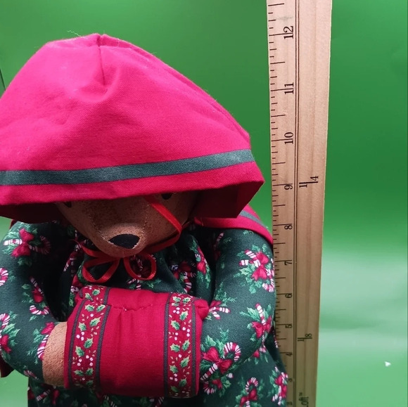 Vintage overly raker christmas bear plush decoration - Picture 8 of 8